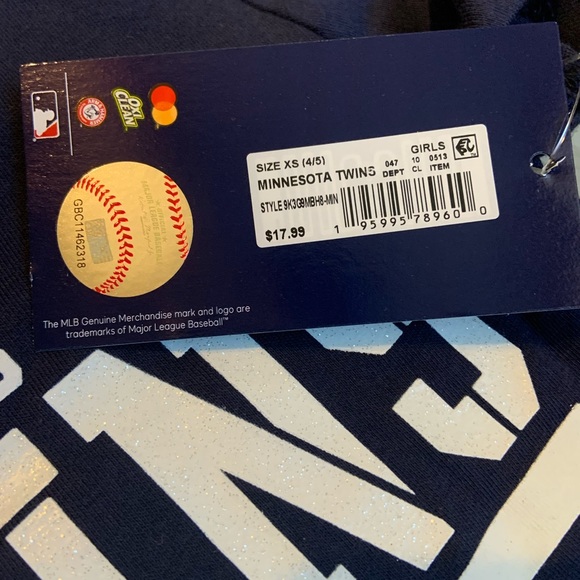 Minnesota Twins Toddler Girls Tee Shirt Size 4/5 - Picture 3 of 6